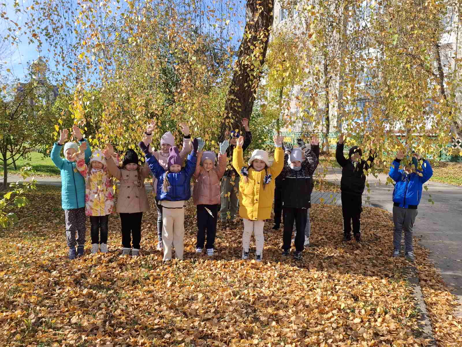 Ребята 1"В" класса совершили экскурсию в природу